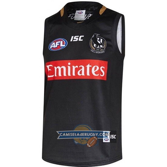 Camiseta Collingwood Magpies AFL 2019 Negro